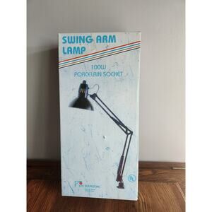Vintage Swing Arm Task Lamp Work Bench Drafting Light NIB